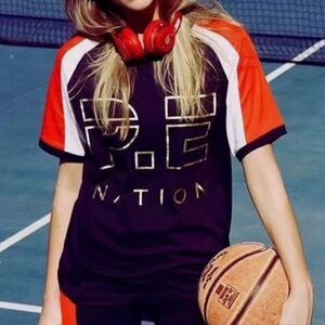 P.E Nation - One-Time color-block cotton-jersey T-shirt